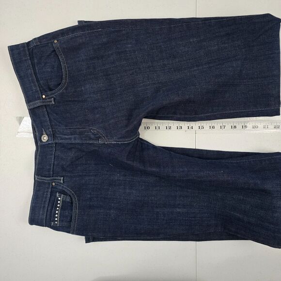 Levi's 515 boot cut jeans blue denim 10 womens dark wash 4634 - Picture 9 of 12